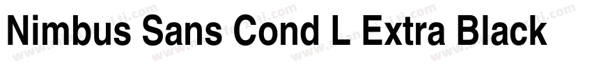 Nimbus Sans Cond L Extra Black字体转换
